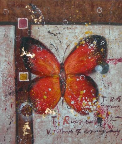 Obraz - Motýl na zdi