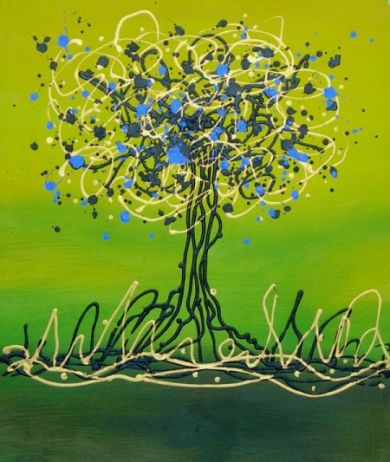 Obraz - Strom radosti 90 cm x 60 cm