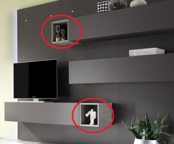 Otevřená skříňka 2ks Cube-E