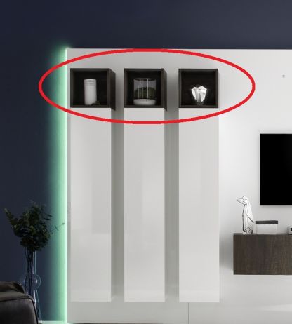 Otevřená skříňka 3ks Cube-F