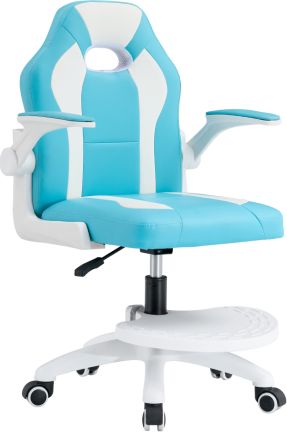 Otočná židle Milar modrá/bílá