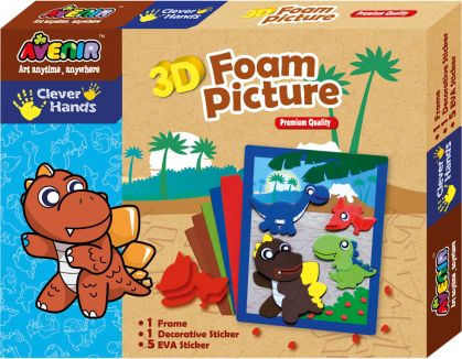 Pěnové 3D obrázky, dinosaurus