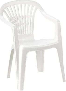 Plastová zahradní židle Lyra bílá