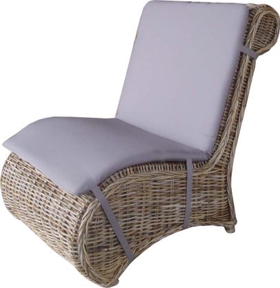 Ratanové relaxační křeslo BONO - cubu grey