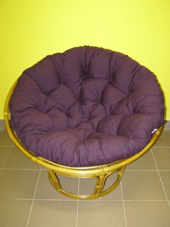 Ratanový PAPASAN, světlý, průměr 110 cm