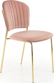Růžová jídelní židle K499