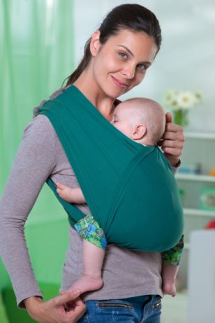 Šátek na nošení dětí Carry Baby Petrol