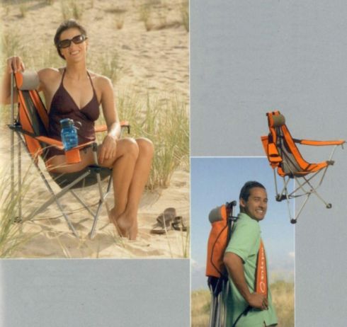 Skládací křeslo Backpack Event Chair Orange