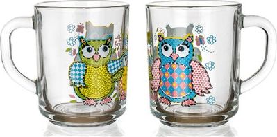 Skleněný hrnek 250 Owls A2