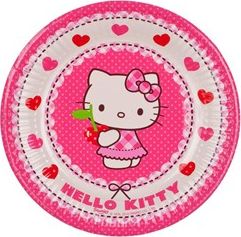 Talíř papírový dia 19,5cm, 8KS Hello Kitty