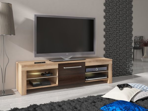 TV stolek Flex, wenge / krémová