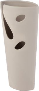Béžová váza Hole 27 cm