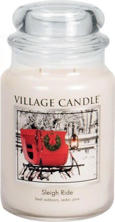 Vonná svíčka ve skle Zimní vyjížďka-Sleigh Ride, 26oz