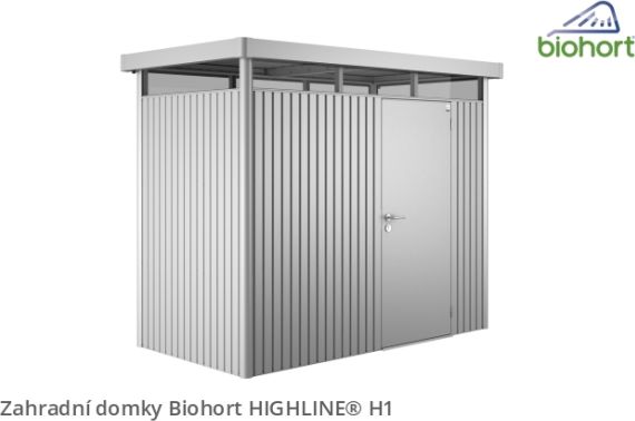 Zahradní domek HIGHLINE H1 s jednokřídlými dvěřmi