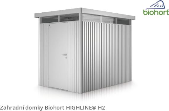 Zahradní domek HIGHLINE H2 s jednokřídlými dvěřmi
