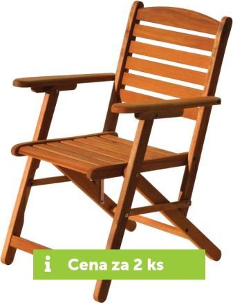 Zahradní křeslo Wesminster, skládací, 2ks