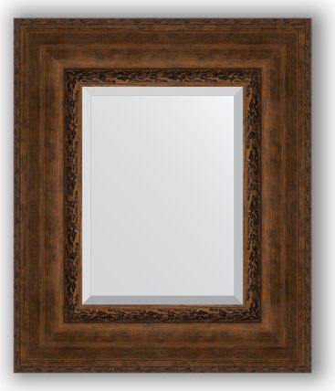 Zrcadlo v rámu, patinovaný bronzový ornament 120 mm BY 3403 62x82 cm