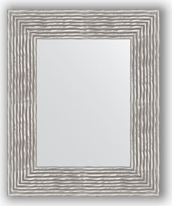 Zrcadlo v rámu, vlnky chrom BY 3185 70x90 cm