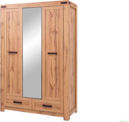 Zrcadlová šatní skříň MORITZ 3D2S