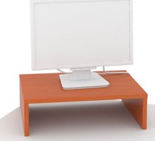 Podstavec pod monitor, bílý