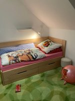 Obrázek od zákazníka pro AKCE Rozkládací postel Kombi, s roštem a matrací