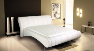 Čalouněná postel Milena 266, 160x200 cm, ekokůže 1.K800
