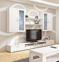 Obývací stěna Twist bílá