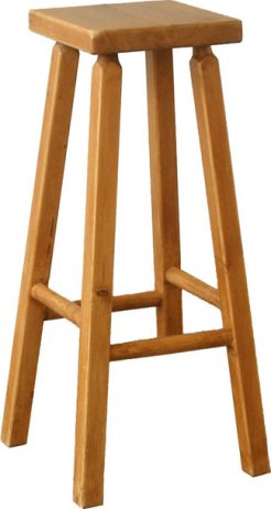 Dřevěná barová židle
