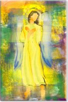 Abstraktní obraz Sluneční anděl 100x150 cm
