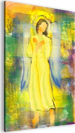 Abstraktní obraz Sluneční anděl 20x30 cm