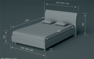 Čalouněná postel Alex