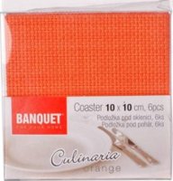 BANQUET 6ti dílná sada prostírání 10x10cm Culinaria Orange