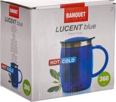 BANQUET Cestovní hrnek 360ml Lucent Blue