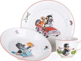 BANQUET Dětská jídelní sada KRTEK a myška, 3 ks