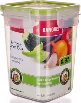 BANQUET Dóza na potraviny SUPER CLICK 0,87 L zelená