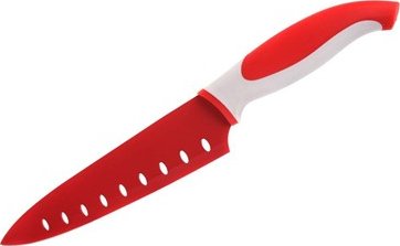 BANQUET Nerezový nůž kuchařský s nepřilnavým povrchem 31cm Symbio, červený