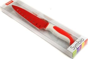 BANQUET Nerezový nůž kuchařský s nepřilnavým povrchem 31cm Symbio, červený