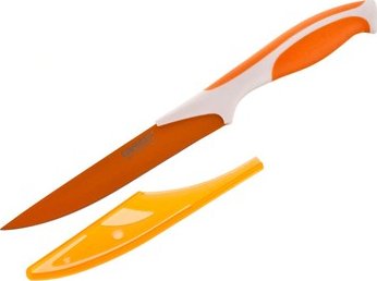 BANQUET Praktický nůž 5'' 12,5cm 23,5cm + pouzdro na čepel SYMBIO NEW, barva oranžová