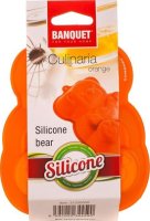 BANQUET Silikonová forma medvídek 14,2x12,3x3,5 cm CULINARIA orange
