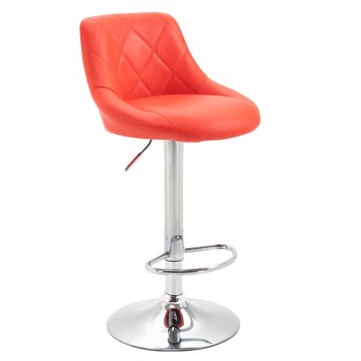Barová židle MARID, červená / chromová