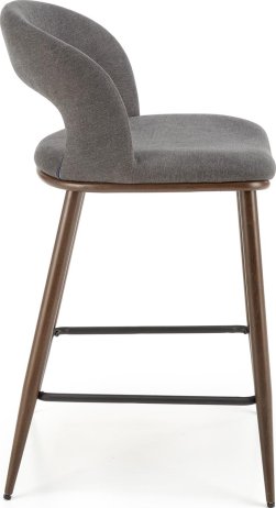 Barová židle H114 šedá/ořech