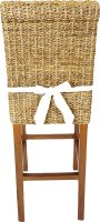 Barová židle LENKA - banánový list - konstrukce mahagon