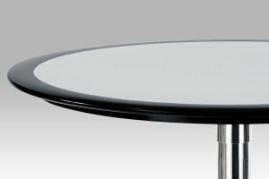 Barový stůl, černá/stříbrná