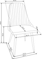 Béžová jídelní židle K285