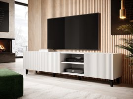 Bílý TV stolek PAFOS 4D
