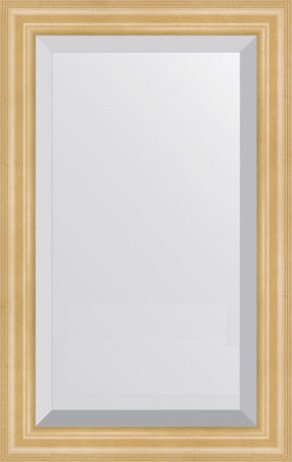 Zrcadlo s fazetou v rámu - borovice 62 mm (42x52 cm)