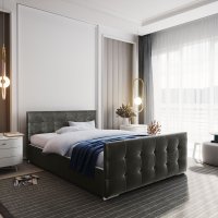 Čalouněná postel BLIND Monolith 92 180x200 cm