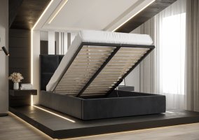 Čalouněná postel GERD Monolith 59 160x200 cm