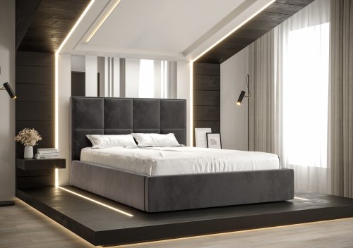 Čalouněná postel GERD Monolith 92 180x200 cm