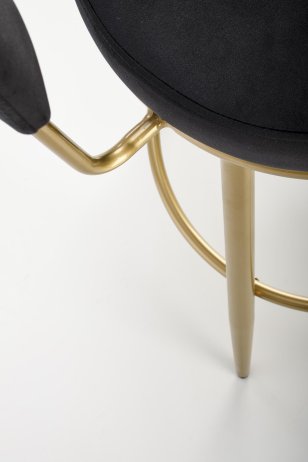 Černá barová židle H115